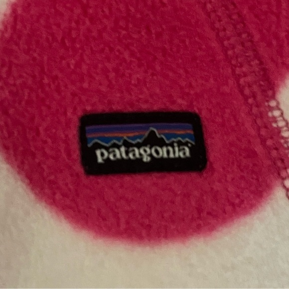 Patagonia 3M Fleece Pink & White Polka Dot Sweater - Picture 5 of 11